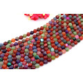 Natural Gemstone Loose Strand Mixed Color Size 6 8 10 12 14mm Facted Agate Beads